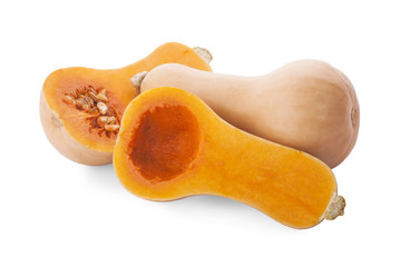 butternut squash isolated on white background