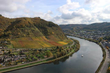 Panorama of the Mosel valley, Germany
