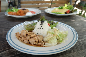 Korean Pork with Rice 