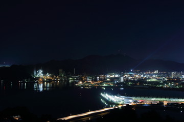 浦戸湾の夜景（高知市）