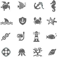 Nautical Icons set