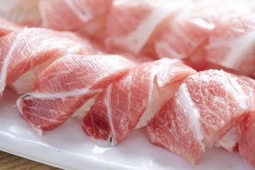 High grade fatty tuna sushi