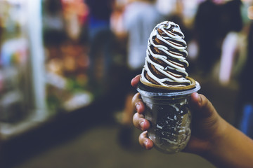 spiral ice cream cone