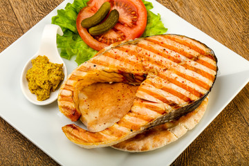 Grilled salmon