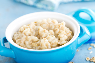 Oatmeal, oats porridge, healthy food