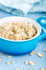 Oatmeal, oats porridge, healthy food