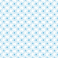 Fashionable pattern in small flowers. Floral seamless background for textiles, fabrics, covers, wallpapers, print, gift wrapping and scrapbooking. Raster copy.