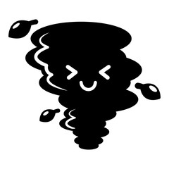 Tornado icon, simple style
