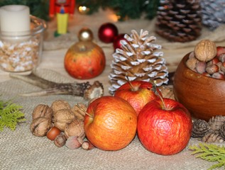 weihnachtstisch nostalgisch