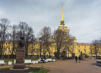 Admiralty. The architectural ensemble located in the center of St. Petersburg