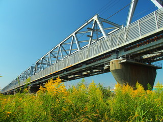 青空と鉄橋