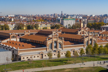 Cultural center called Matadero Madrid, in the Madrid area known as Madrid-rio, next to the...