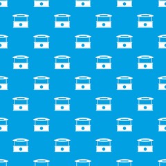 Shopping counter with tent pattern seamless blue