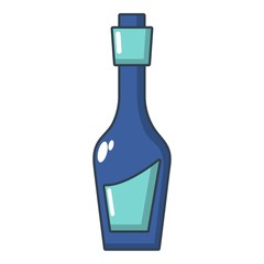 Vinegar bottle icon, cartoon style