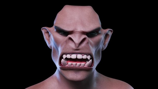 Digital 3D Animation of a morphing male Face