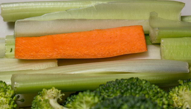 One Carrot and Celery Sticks