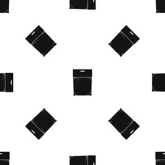 Package pattern seamless black
