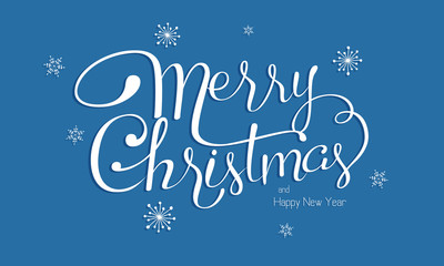 Merry Christmas Lettering Design. Golden color Vector illustration. EPS 10