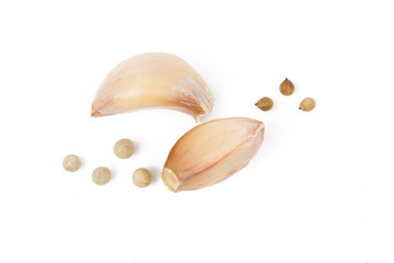 Garlic clove isolated