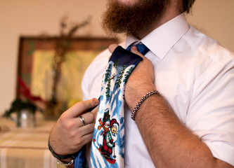 Prepapring for the Christmas party