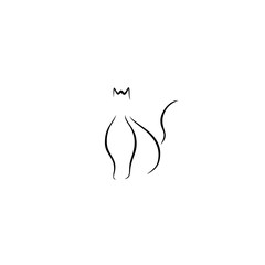 cat icon vector illustration