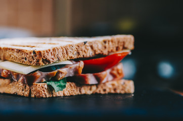 Sandwich On Table