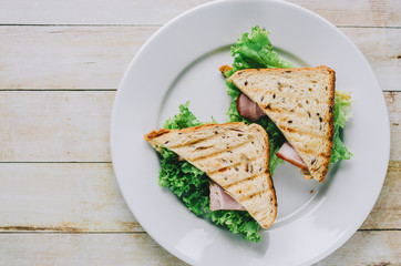 Sandwich On Plate