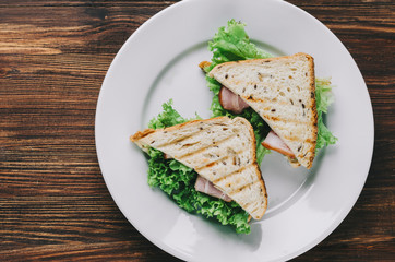 Sandwich On Plate