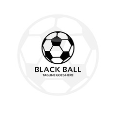 black ball - logo template