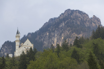 Castle in the southern part of Germany near the Alps