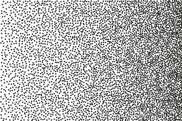Abstract monochrome pattern. Random halftone. Pointillism style. Background with irregular, chaotic dots, points, circle.