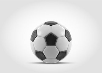 Vector soccer ball. Realistic soccer ball or football ball