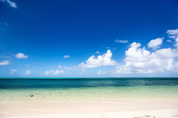 Idyllic beach at Caribbean