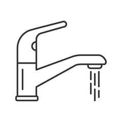 Faucet linear icon