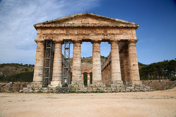 Segesta, Sicily. An ancient Doric temple, V cent. BC