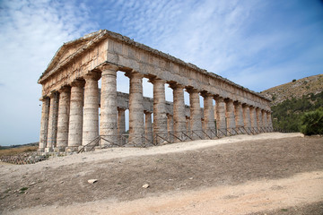 Segesta, Sicily, Italy. Ancient temple, V cent. BC