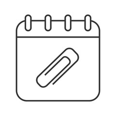 Add file to calendar linear icon