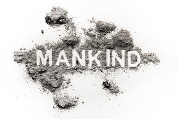 Mankind word as metaphor for violence in history