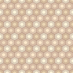 Abstract seamless geometric pattern of hexagons.