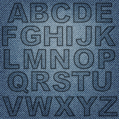 Jeans letters