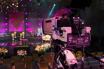 professional digital video camera accessories for video cameras tv camera in a concert hall