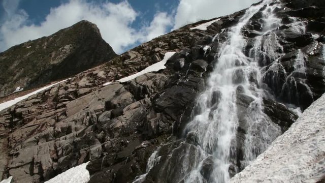 Krasnaya Polyana, waterfall Bear closeup