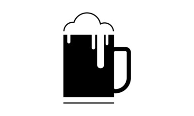 Beer Glass Icon illustration