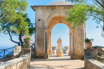 Fotobehang Kust beautiful details of Ravello village at summer, Amalfi coast of Italy  © neirfy