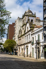 Fototapeta na wymiar Igreja do Convento do Carmo (Carmo Convent Church) - Santos, Sao Paulo, Brazil