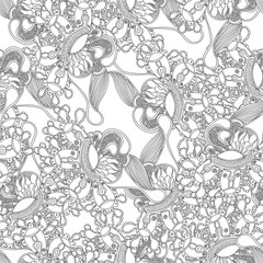 Seamless abstract fantasy seamless lines pattern .