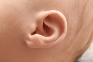 Baby ear, closeup