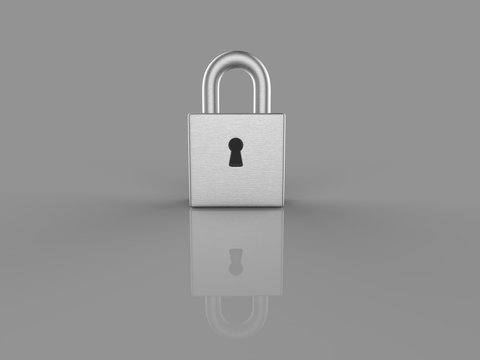 lock 3d rendering