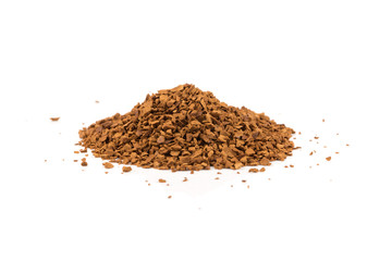 Pile of instant coffee grains