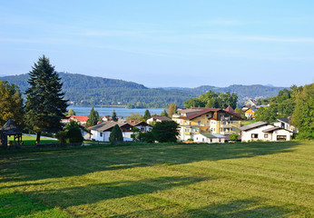 Fototapeta na wymiar View of Maria Worth in Austria